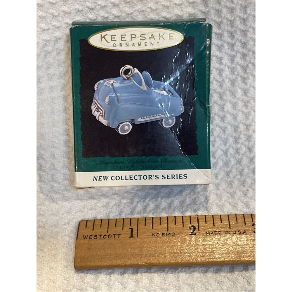 Hallmark Miniature Kiddie Car ornament Classics 1 Keepsake, NEW in the BOX 1995